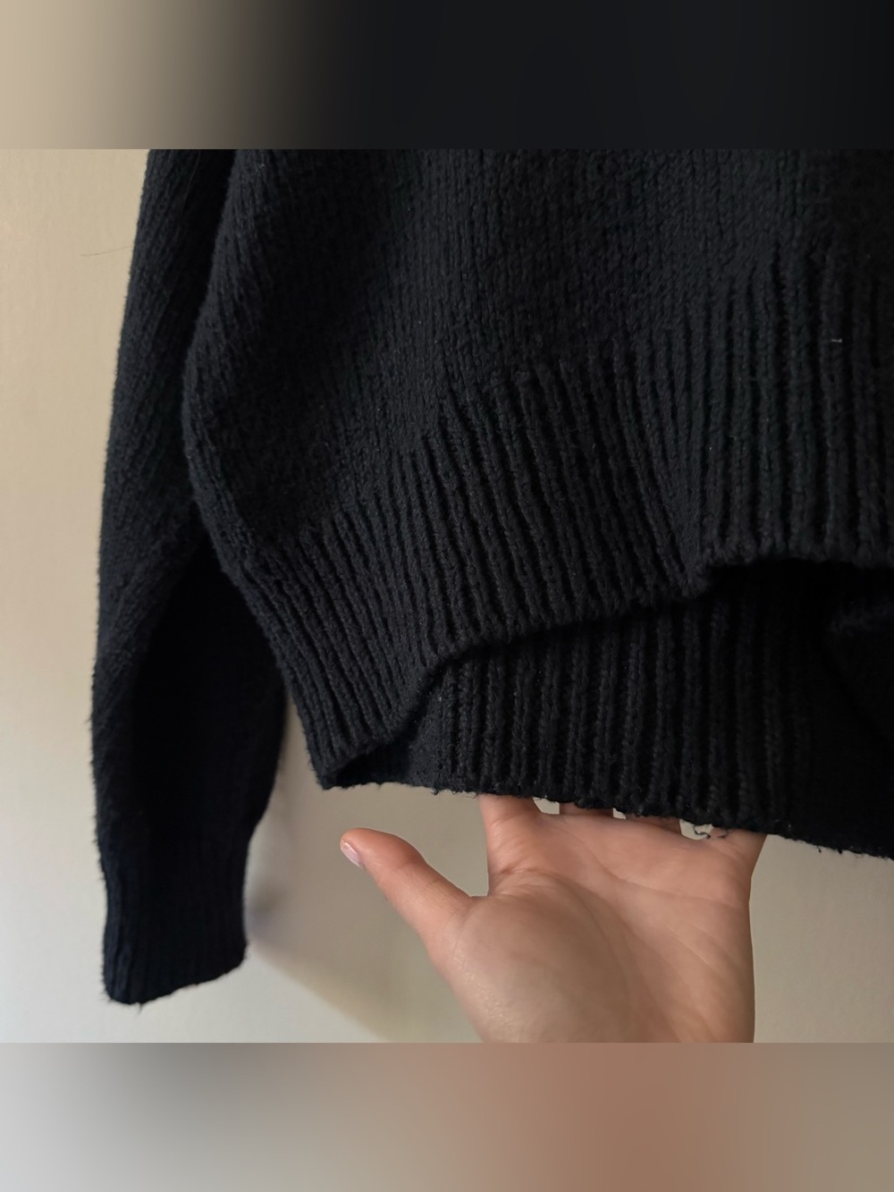 Buck Mason Soft Spun Cotton Long Sleeve Polo Sweater in Deep Night ๐ - Picture 4 of 7